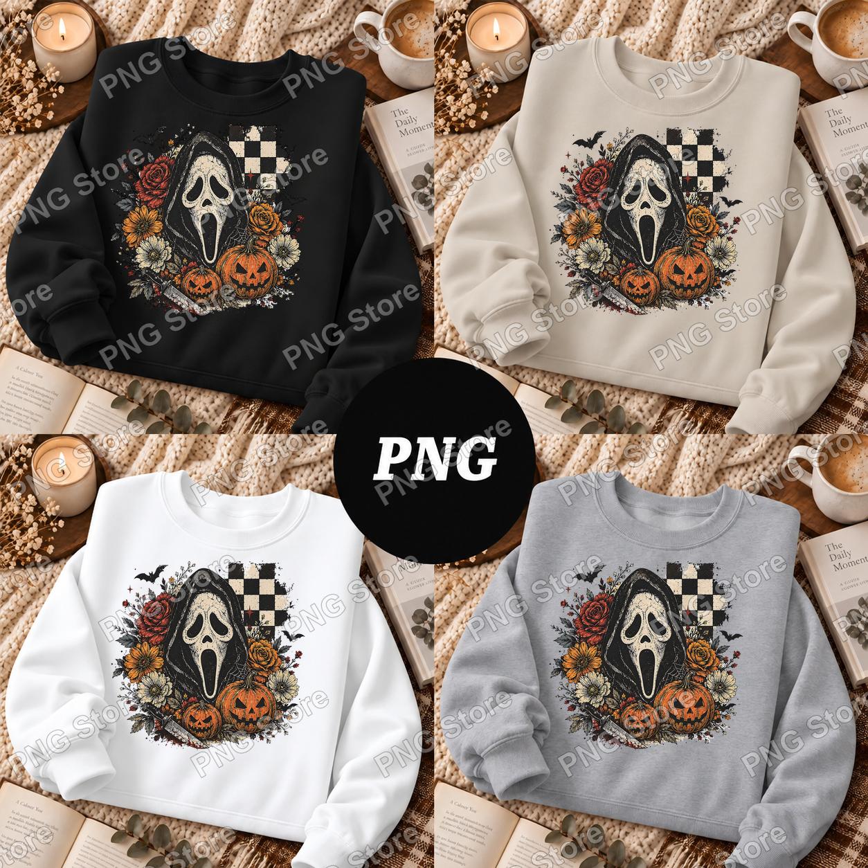 Halloween Horror Movie PNG - Scream Ghostface PNG - Instant Download